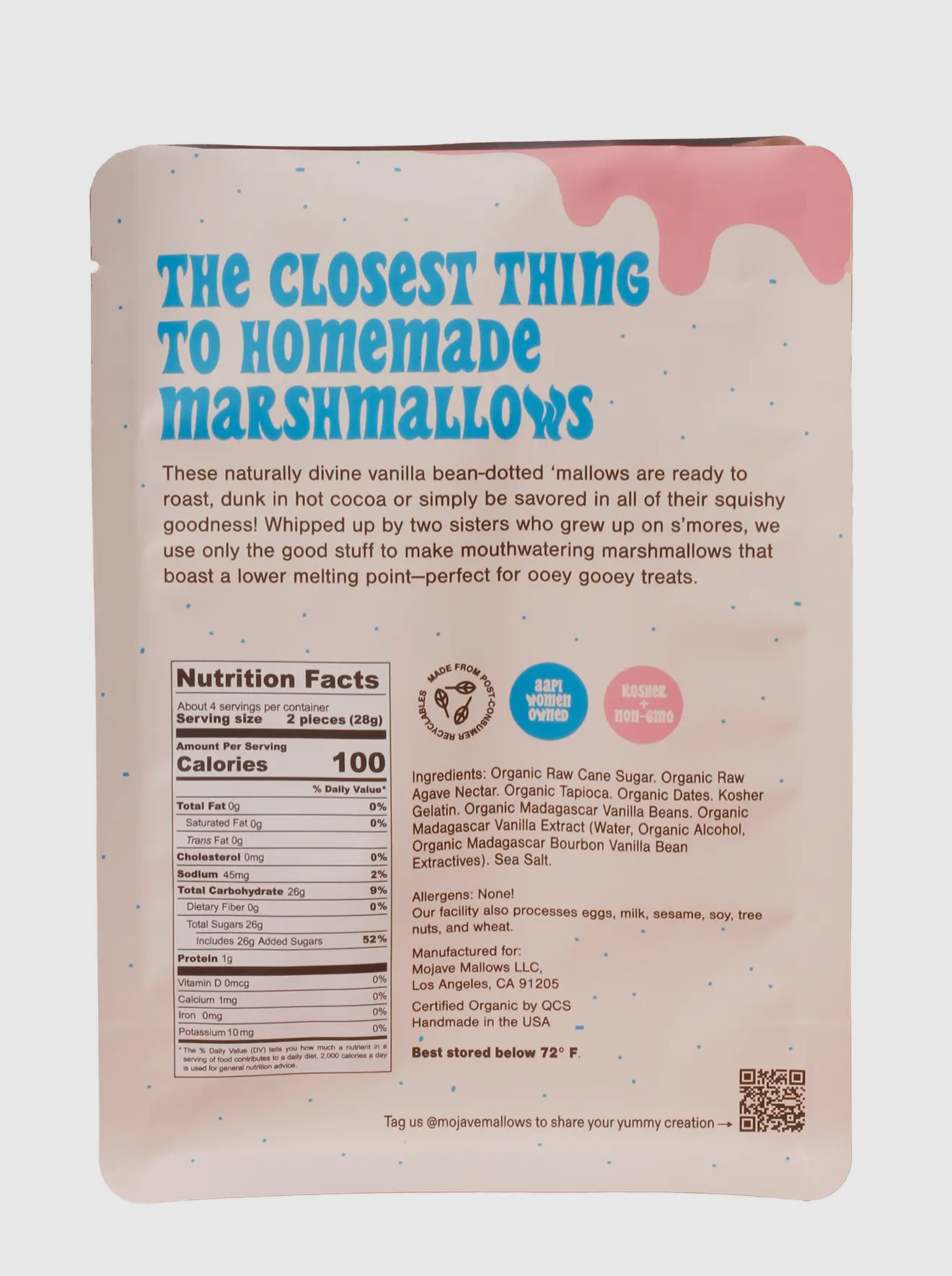 Organic Vanilla Bean Marshmallows