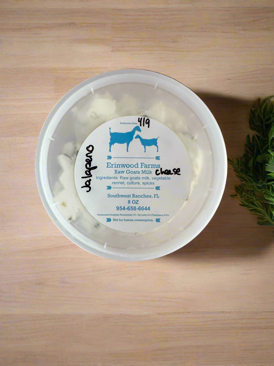 Raw Goat Cheese (Jalapeño)