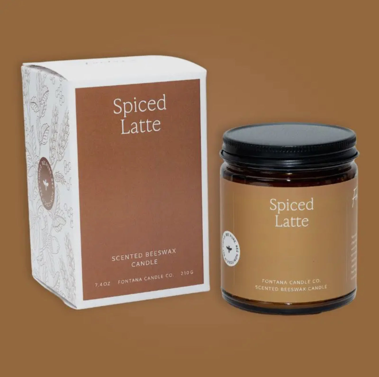 Fontana Candle Spiced Latte Jar Candle