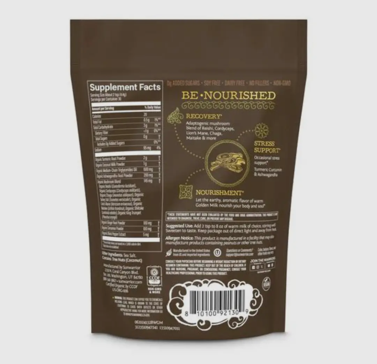 Be Well Golden Milk Drink Powder Mix