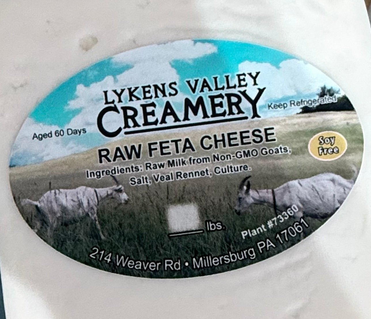 Raw Goat Feta Cheese - 8oz