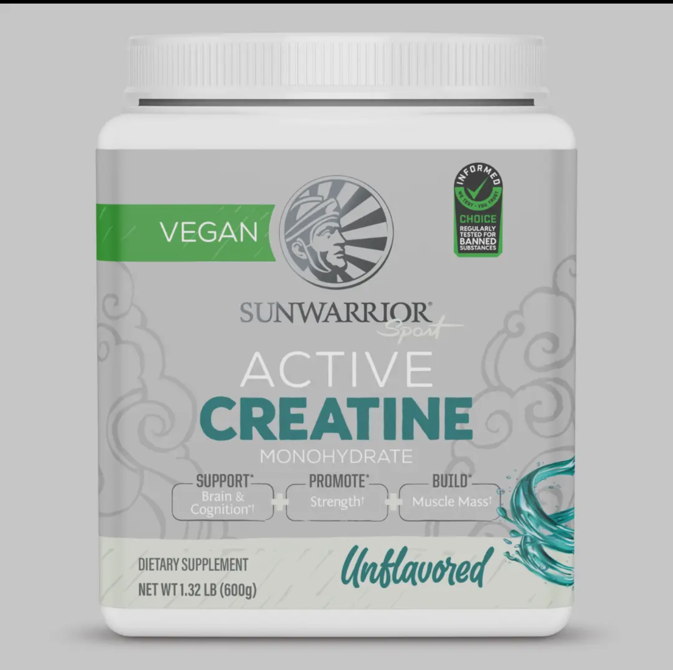 Unflavored Active Creatine Drink
Powder - Vegan, 600 Grams