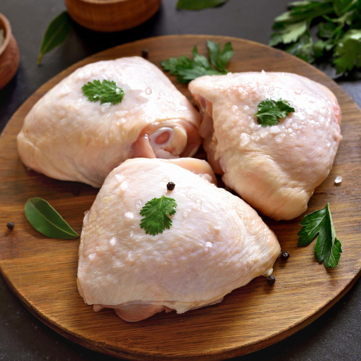 Chicken Thighs - Bone-In - Pasture Raised, Grain-Free & Soy-Free