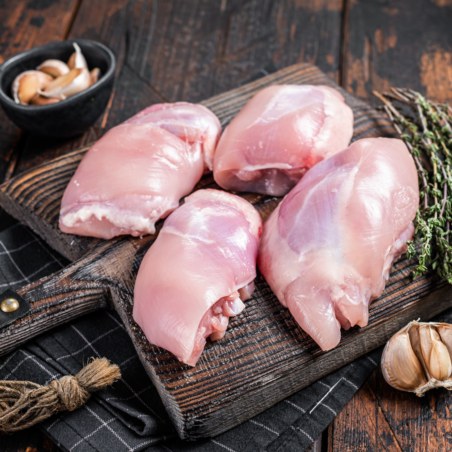 Chicken Thighs - Boneless - Pasture Raised, Grain-Free & Soy-Free