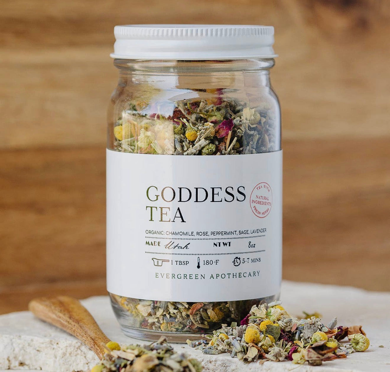 Organic Evergreen Apothecary 8oz (Goddess Tea)
