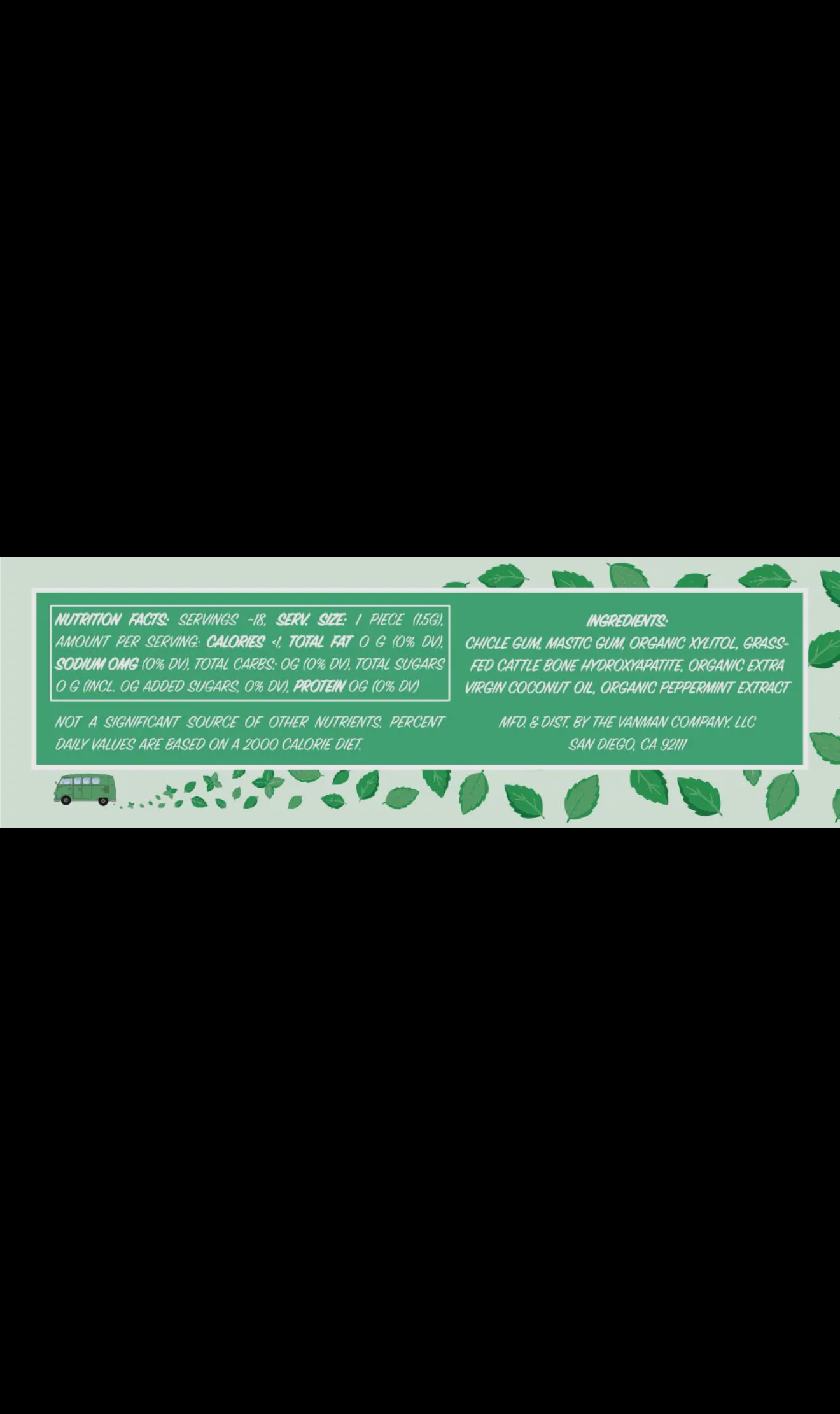 Vanman’s Remineralizing Chewing Gum