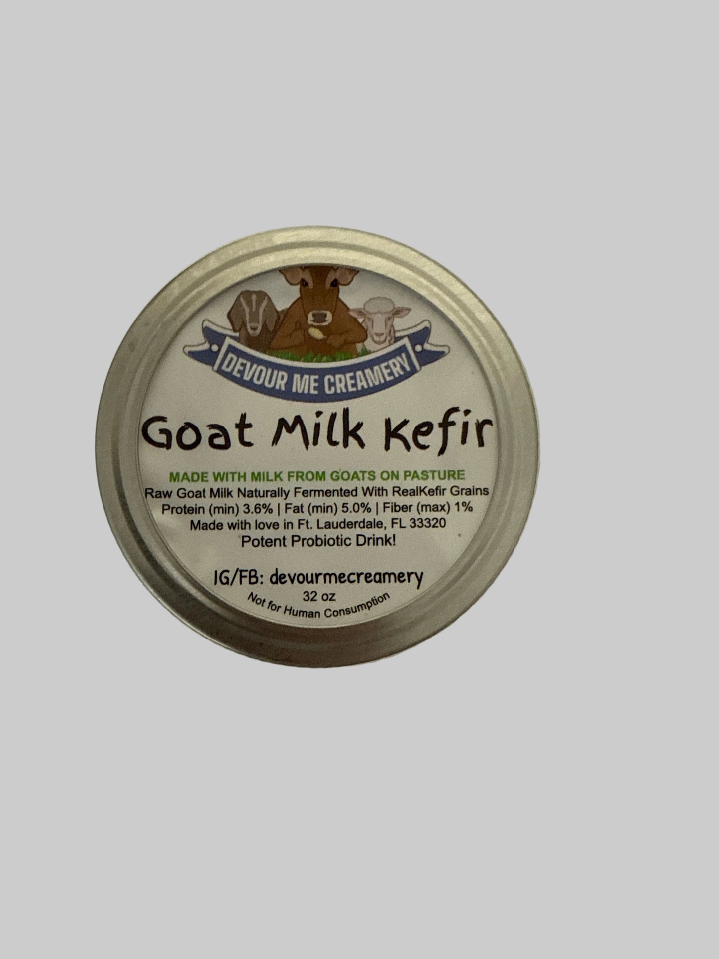 Raw Goat Kefir (32 ounces)