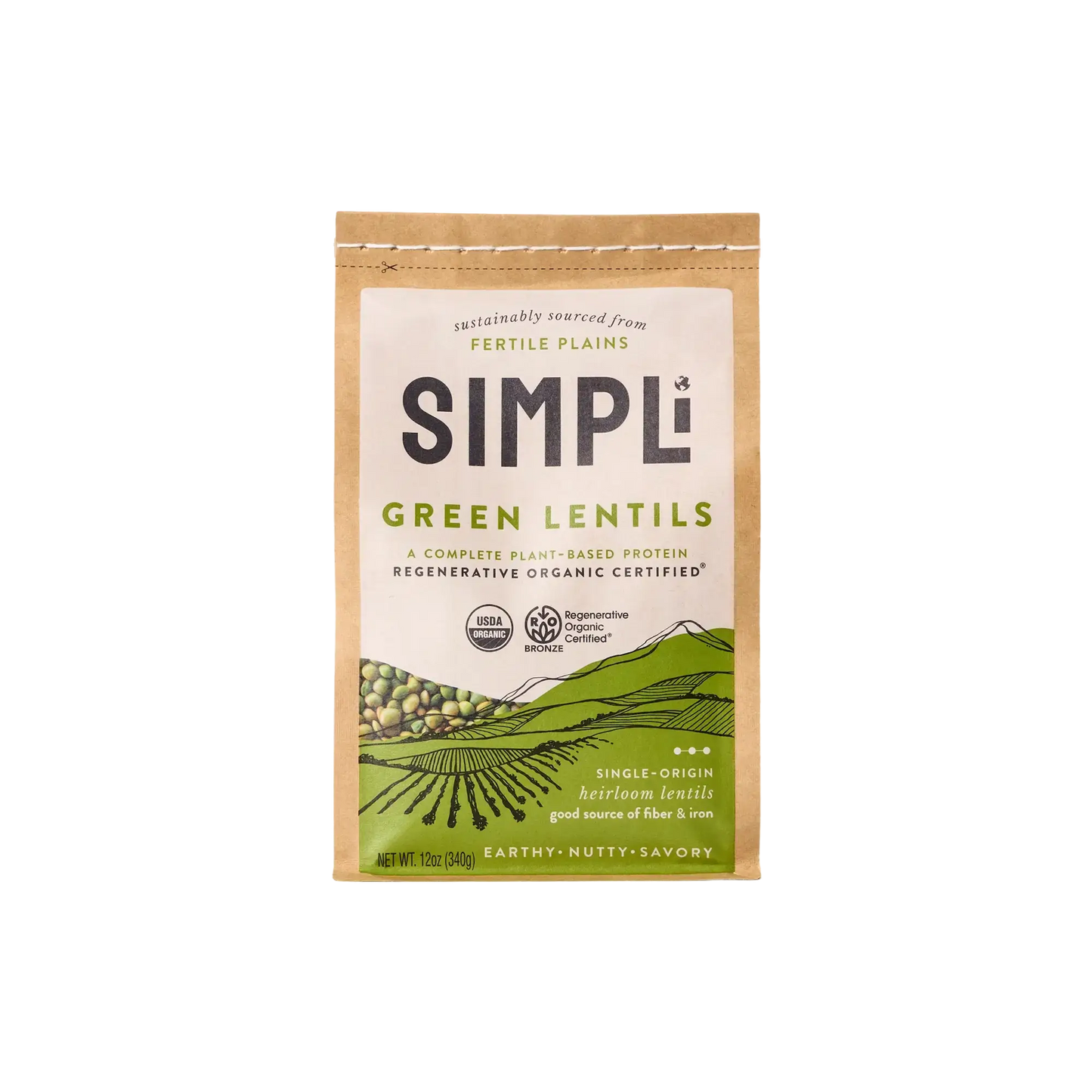 SIMPLi Regenerative Organic Certified Green Lentils