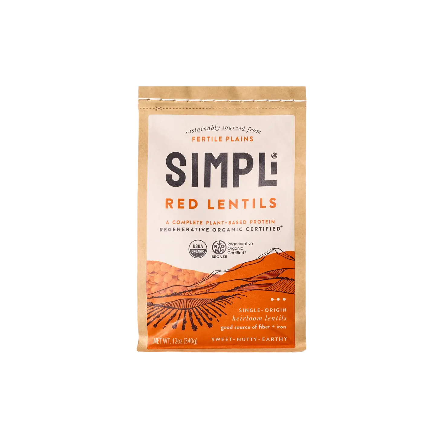 SIMPLi Regenerative Organic Certified Red Lentils