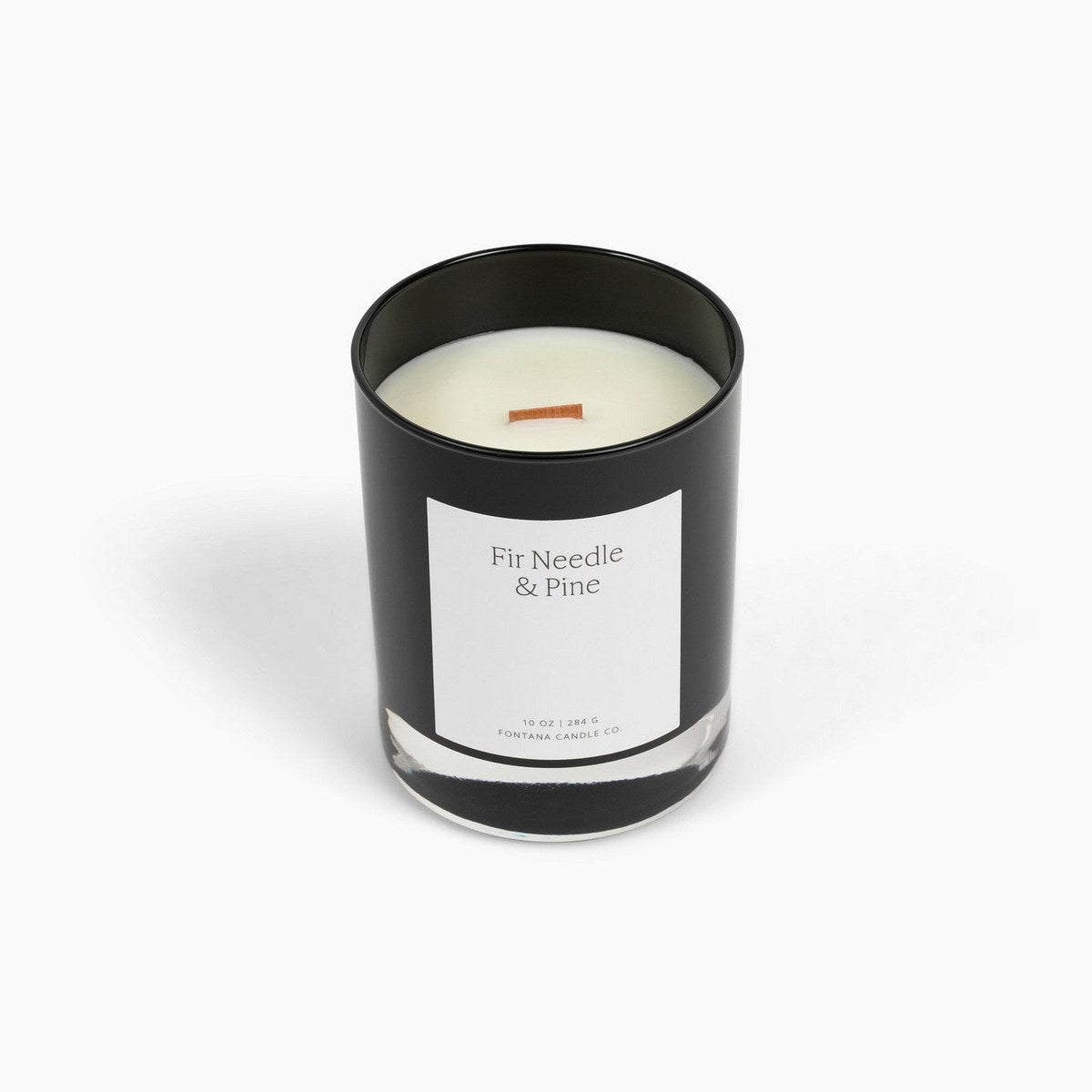 Fir Needle & Pine Beeswax Noir Glass Candle