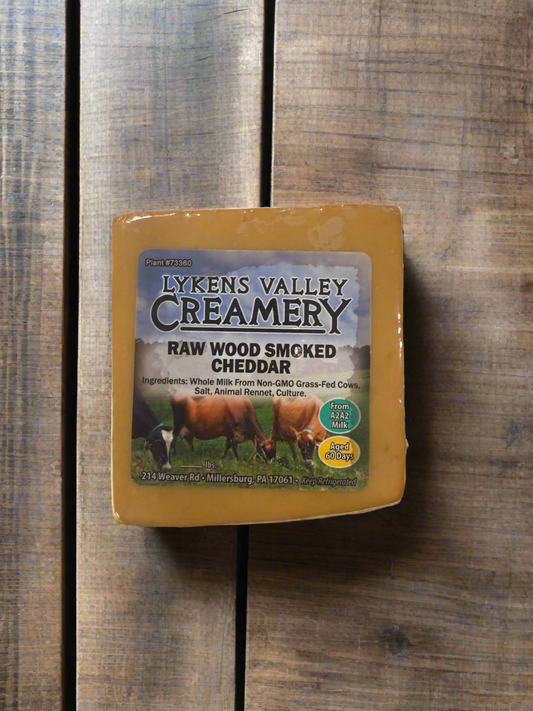 Raw Wood Smoked Cheddar Cheese - 16oz