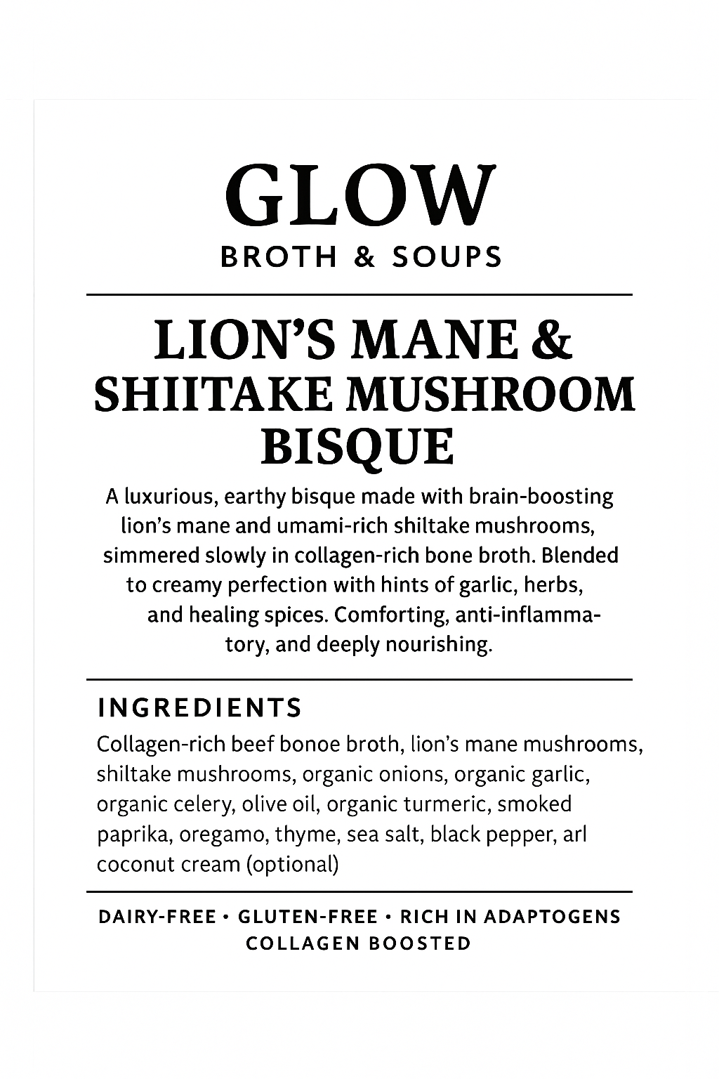 Lion’s Mane Bisque