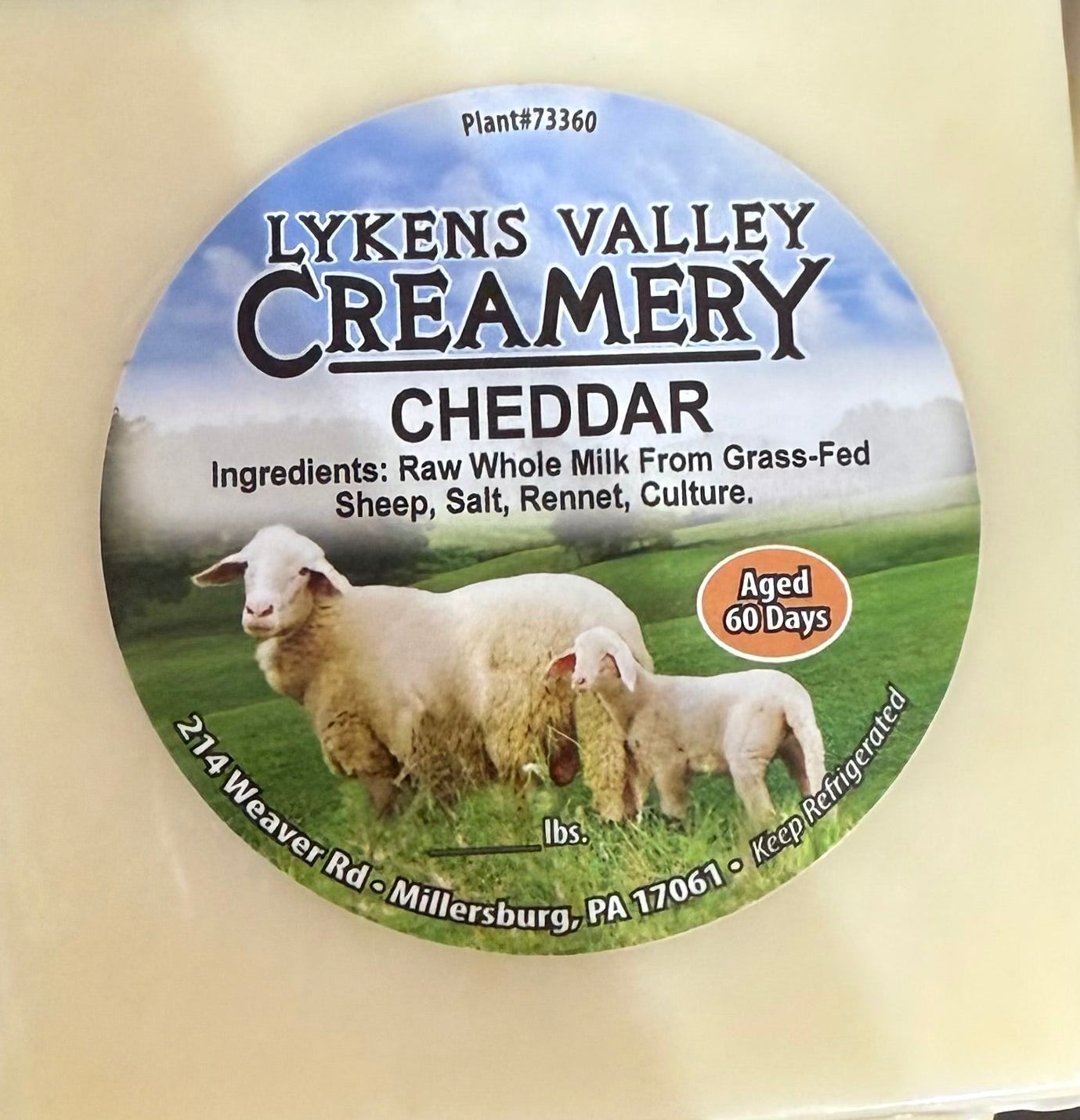Raw Sheep Sharp Cheddar Cheese - 8oz