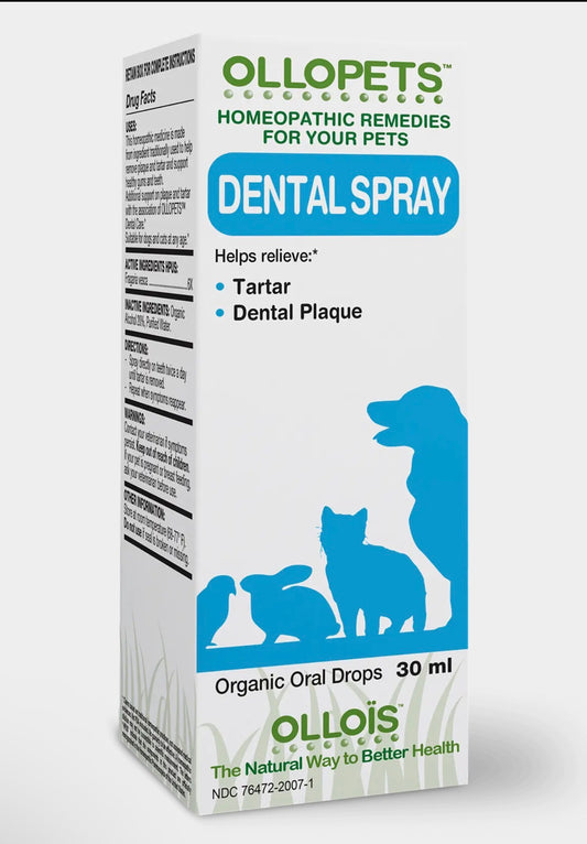 Ollopets Dental Spray Homeopathic
Spray For All Pets, 30ml