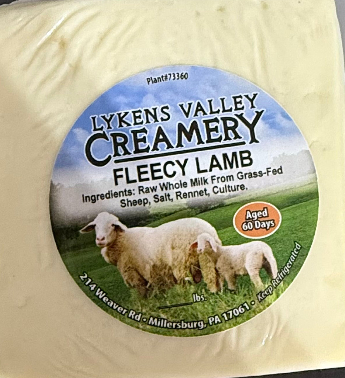 Raw Sheep Fleecy Lamb Cheese - 8oz
