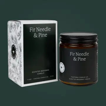 Fontana Candle Co. (The Fir Needle & Pine Essential Oil Beewax Candle)