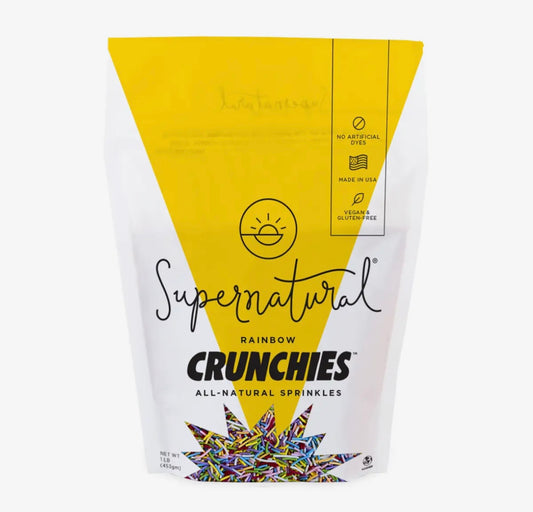 Dye-Free Rainbow Crunchies Sprinkles, 1lb Bag