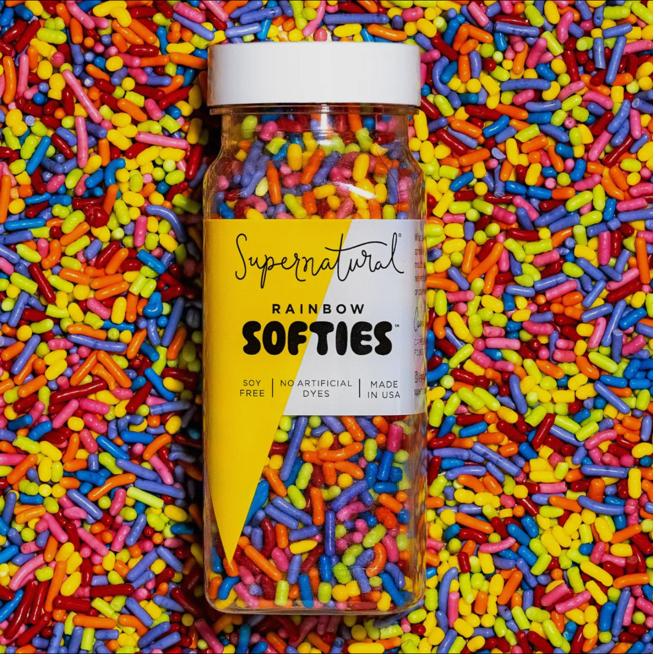 Dye-Free Supernatural Rainbow Sprinkles 3oz