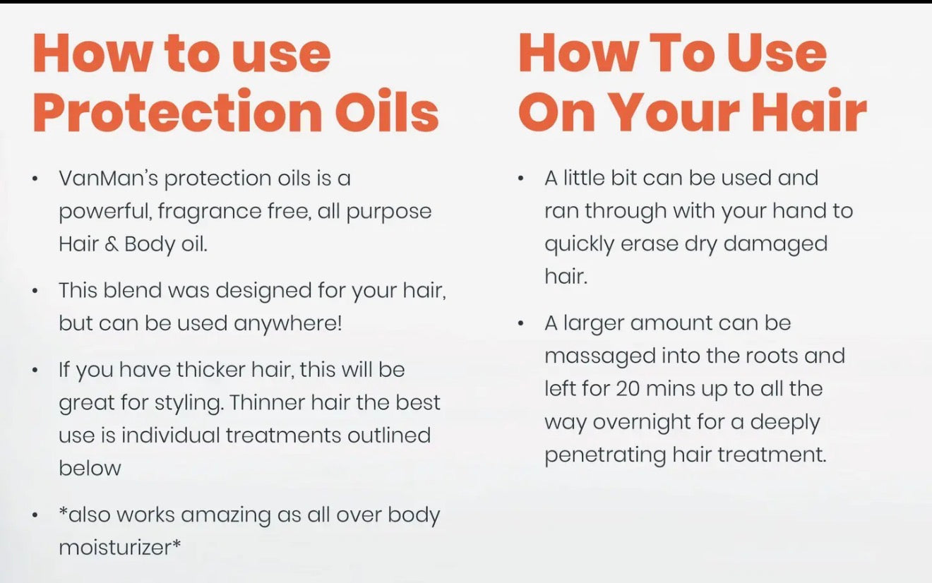 Vanman's Hair Protection Oil 1oz