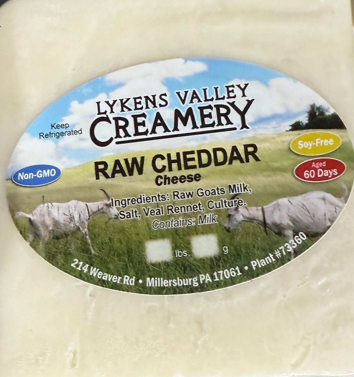 Raw Goat Cheddar Cheese - 8oz