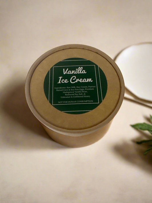 Raw Vanilla Bean Ice Cream 16oz