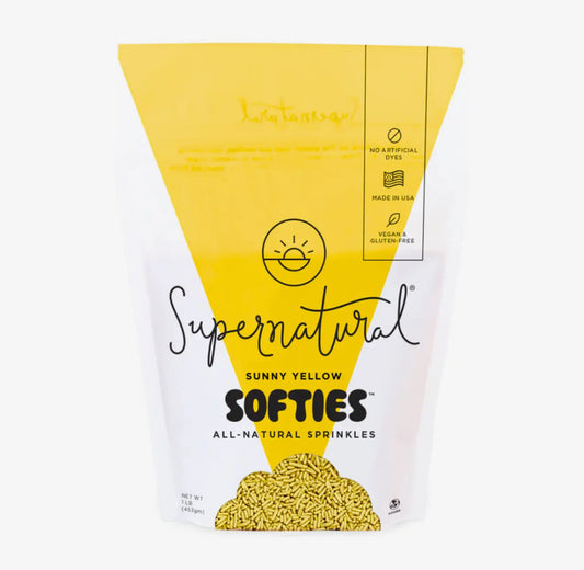 Dye-Free Yellow Softies Sprinkles, 1lb Bag