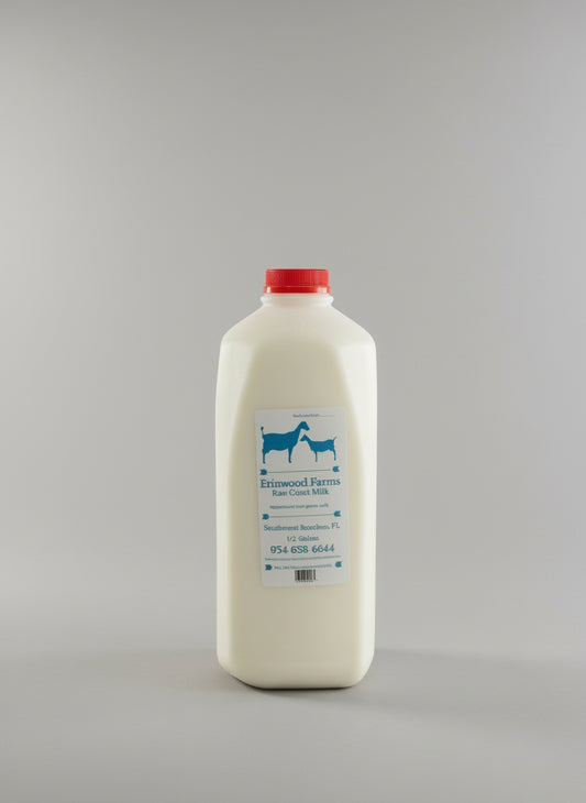 Erinwood Goat Raw Milk 1/2 gallon