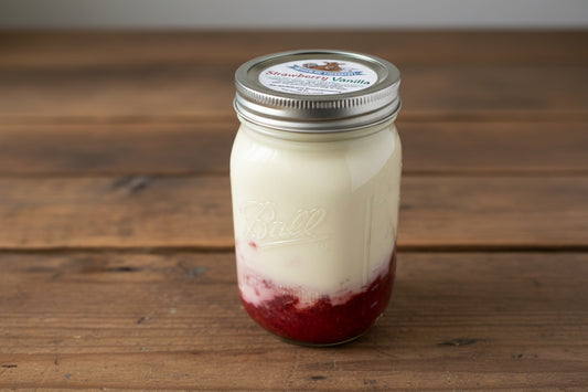 Raw Strawberry Vanilla Yogurt