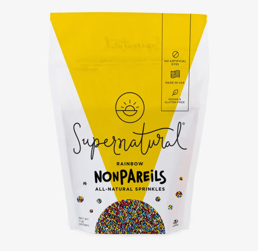 Dye-Free Rainbow Nonpareils, 1lb Bag