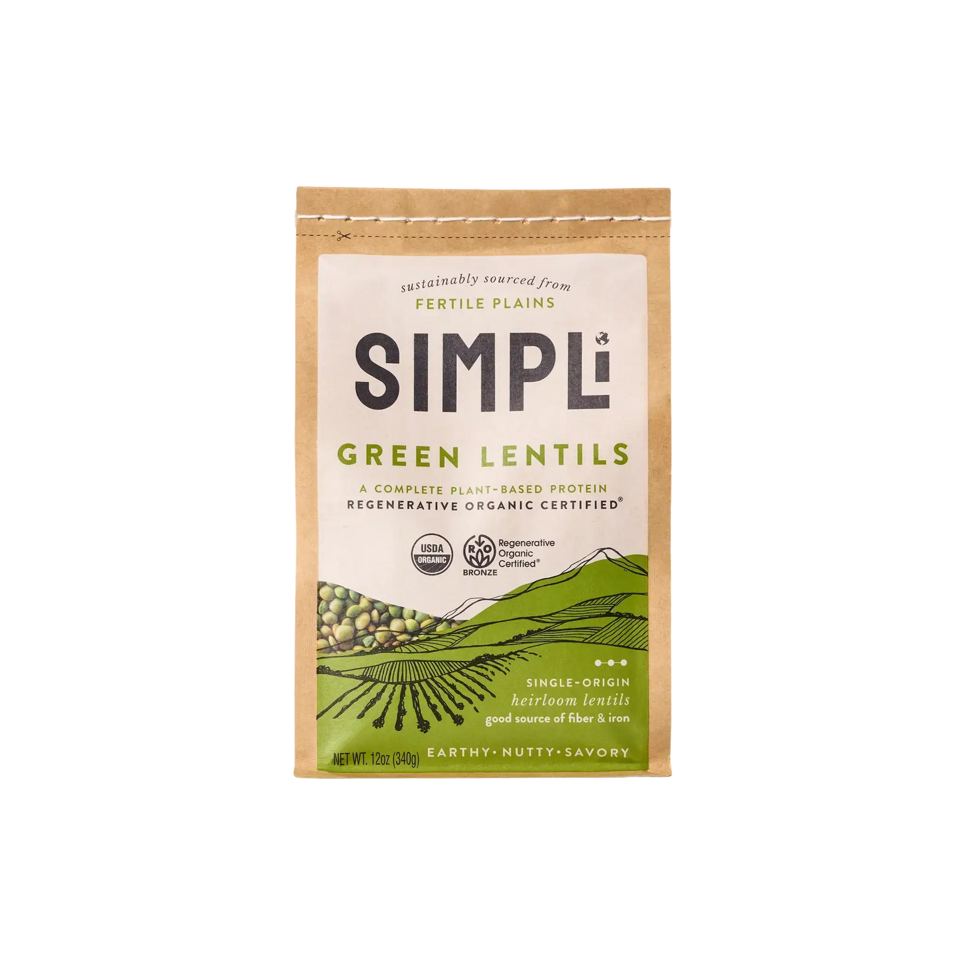 SIMPLi Regenerative Organic Certified Green Lentils