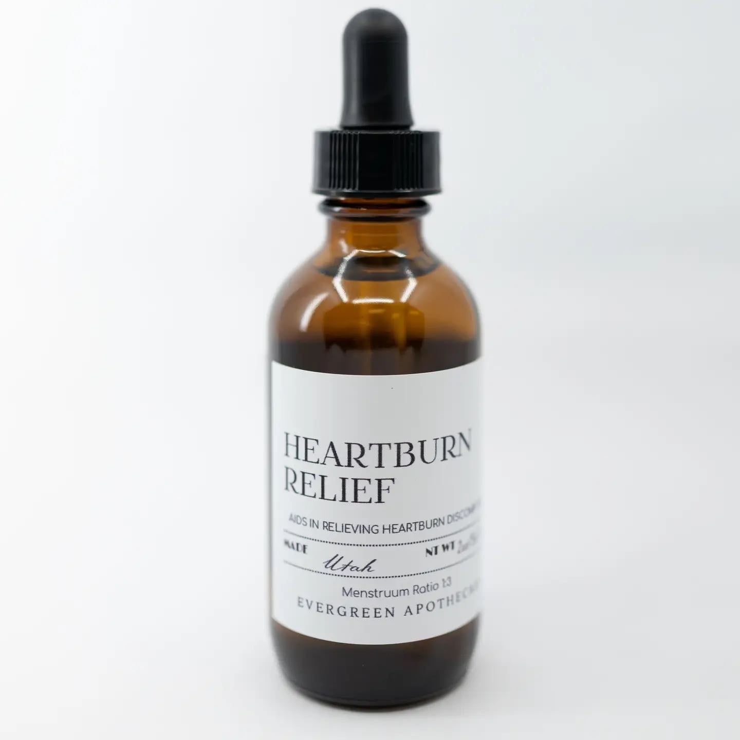 Heartburn Relief, Herbal Tincture, Alcohol Free