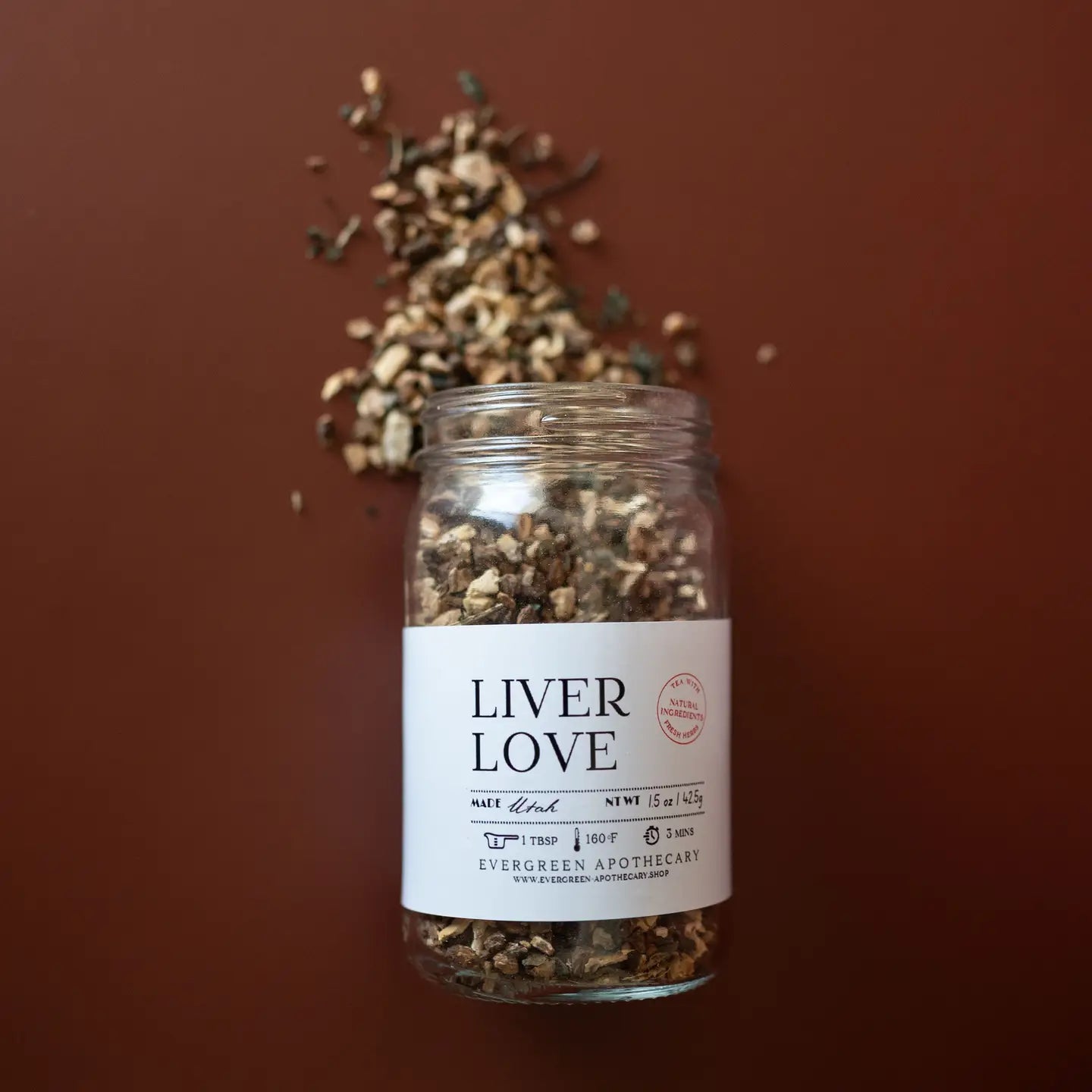 Liver Love Tea, 8oz Glass Jar