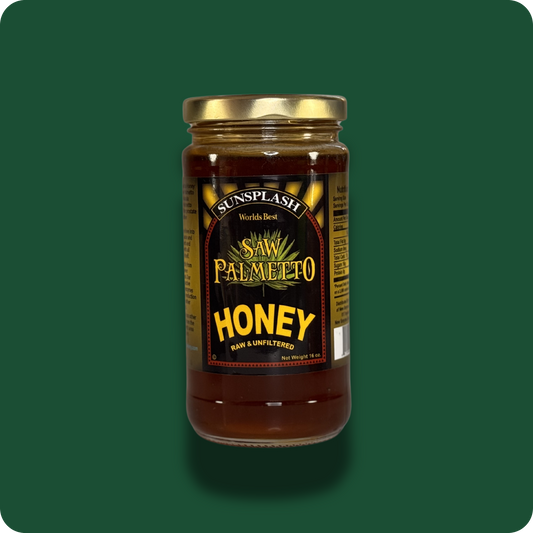 Sunsplash Raw Honey - 16oz ( Saw Palmetto)