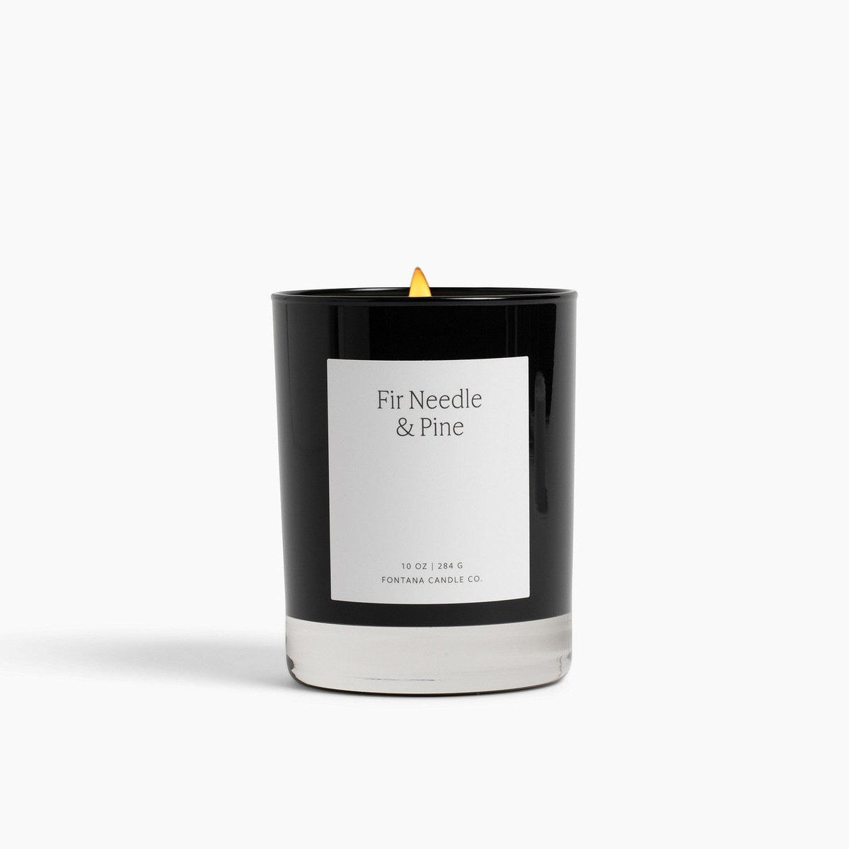 Fir Needle & Pine Beeswax Noir Glass Candle by Fontana Candle Co.