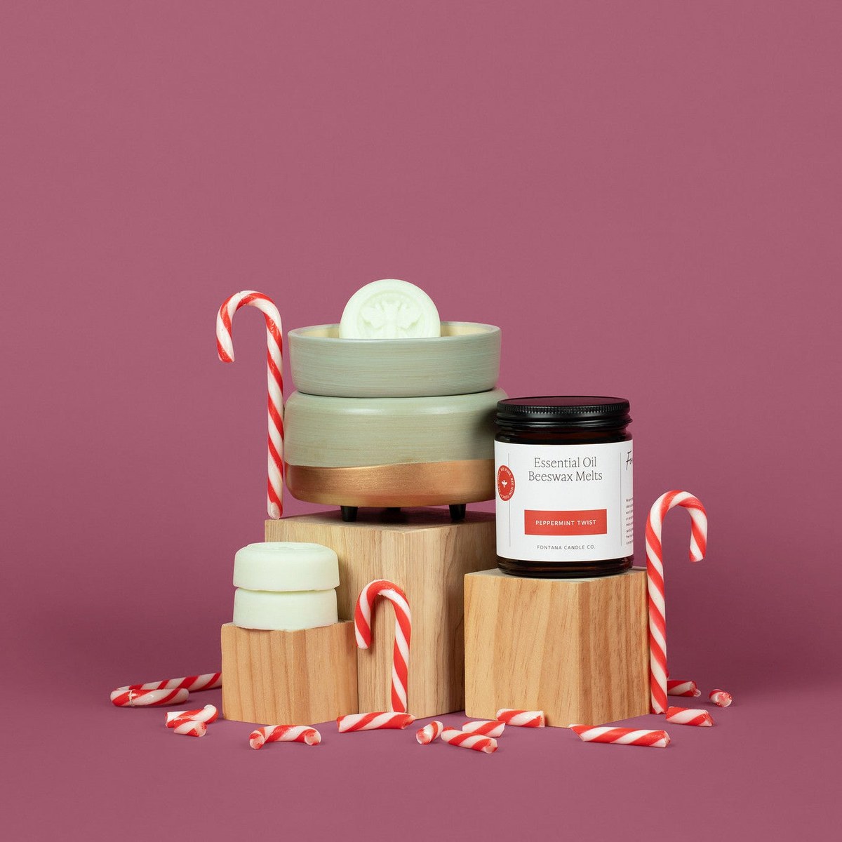 Peppermint Twist Beeswax Wax Melts