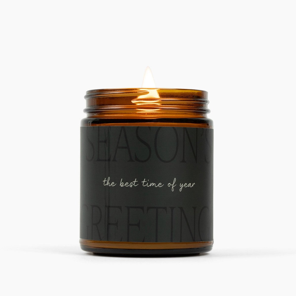 Season's Greetings Beeswax Jar Candle, Fir Needle & Pine by Fontana Candle Co.
